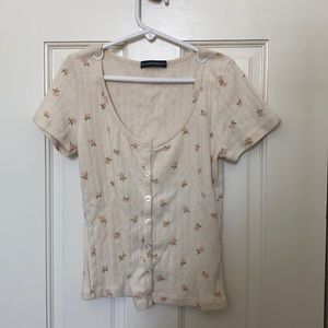 Floral Zelly Top BRANDY